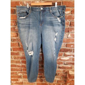 Torrid Womens Medium Wash Distressed Stretch Jeans Size 26R